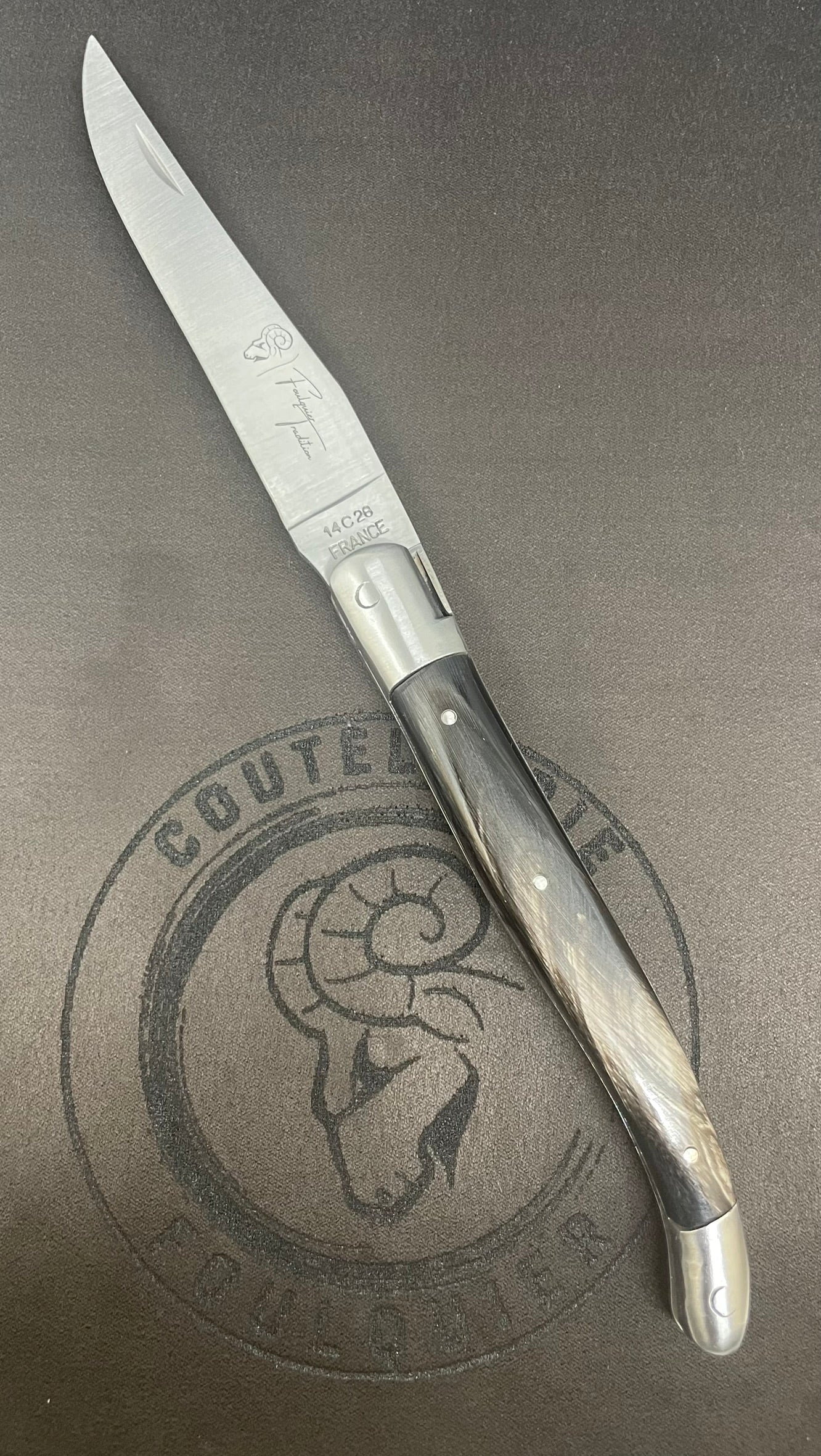 Laguiole Tradition Corne Bovine Foncé