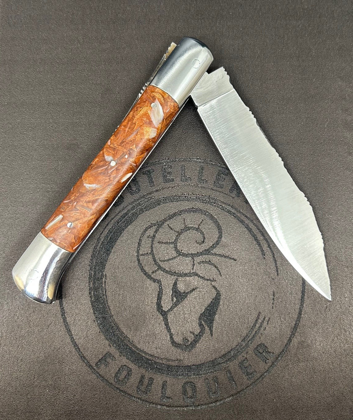 Roquefort Manche en Fragments Corne de Zébu Orange Spécial Noël